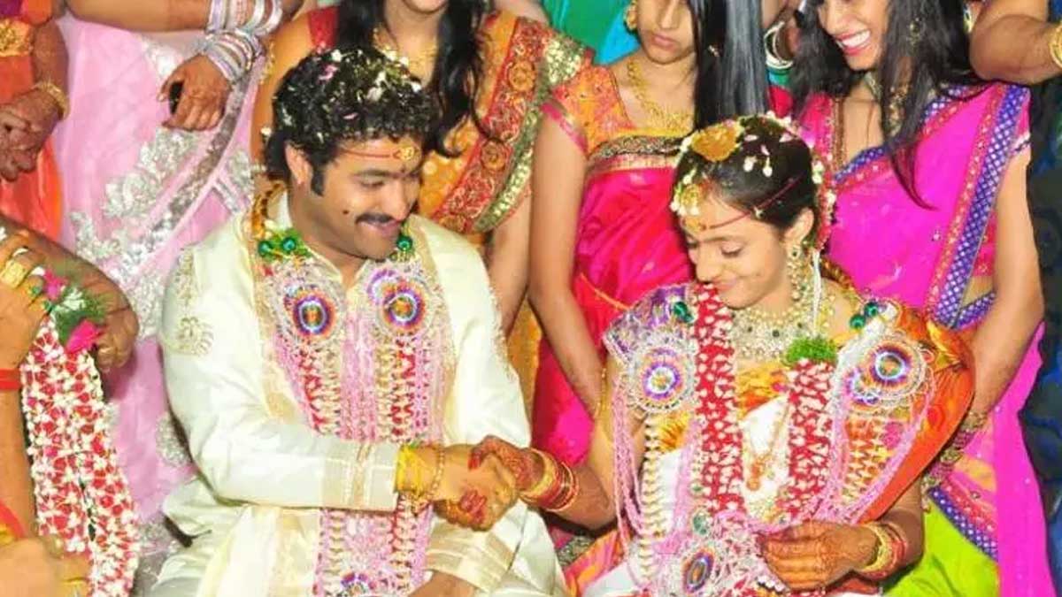 Jr NTR : ఎన్టీఆర్, ప్రణతిల పెళ్లి మండపం అన్ని కోట్లు అయిందా ? Jr NTR and lakshmi pranathi marriage stage cost