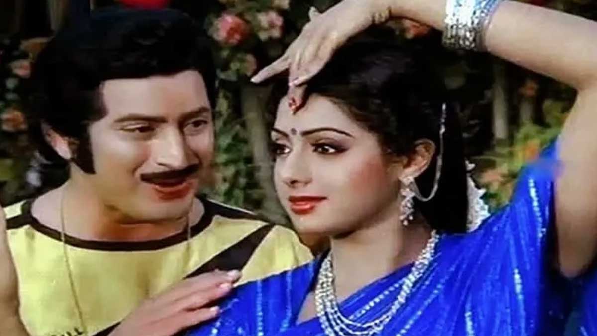 Sri Devi removed from krishna movie agni parvatham know the reason 