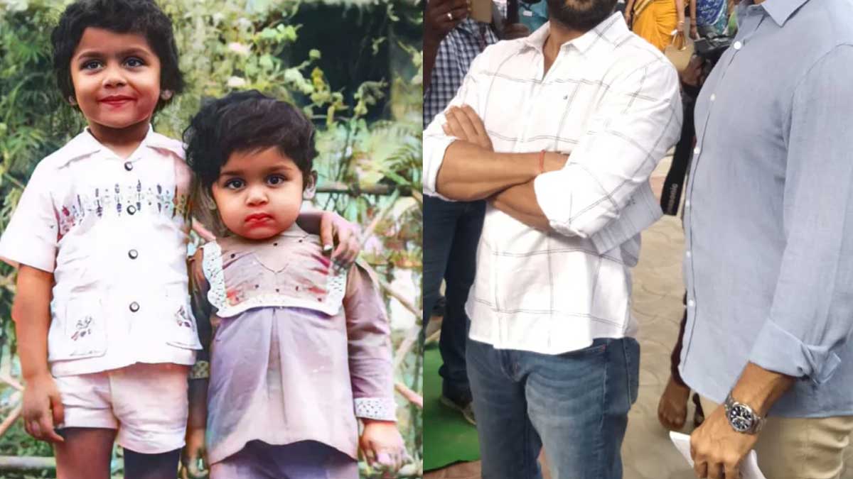 Viral Photo : ఈ ఫొటోలో ఉన్న చిన్నారులు ఇప్పడు స్టార్ హీరోలు.. గుర్తు పట్టండి చూద్దాం..! have you identified suriya and karthi in this Viral Photo
