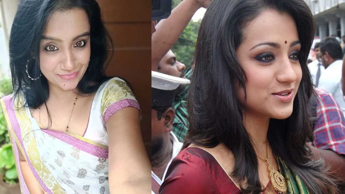 Trisha : అరె.. ఈ అమ్మాయి అచ్చం త్రిష లాగే ఉంది.. ఫుల్ వైరల్ అవుతున్న ఫొటోలు.. Trisha look a like girl photos viral