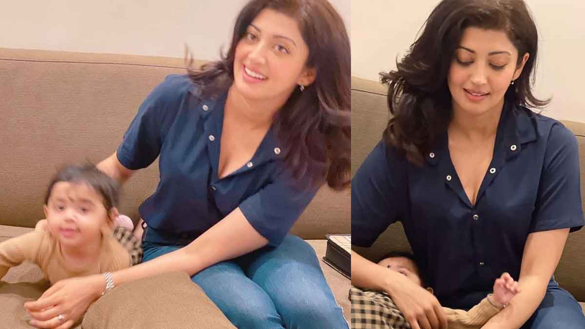praneetha shared her duaghter photos first time 