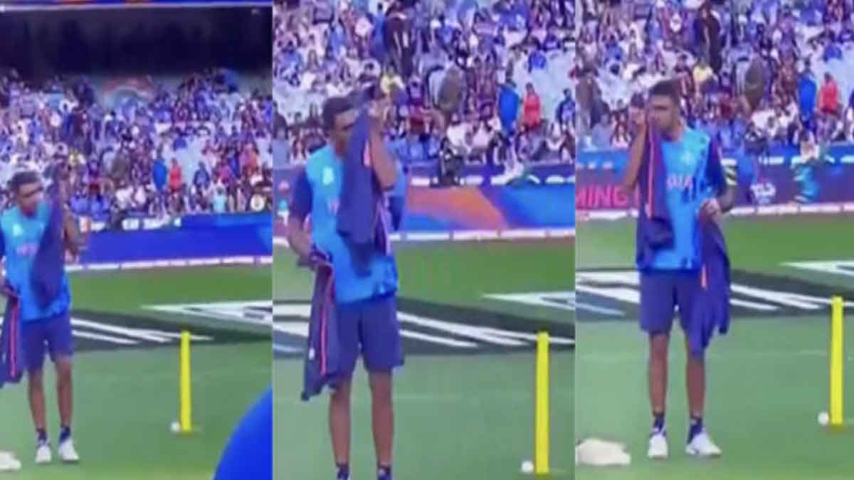 ravichandran ashwin smelled his jersey before match video viral 