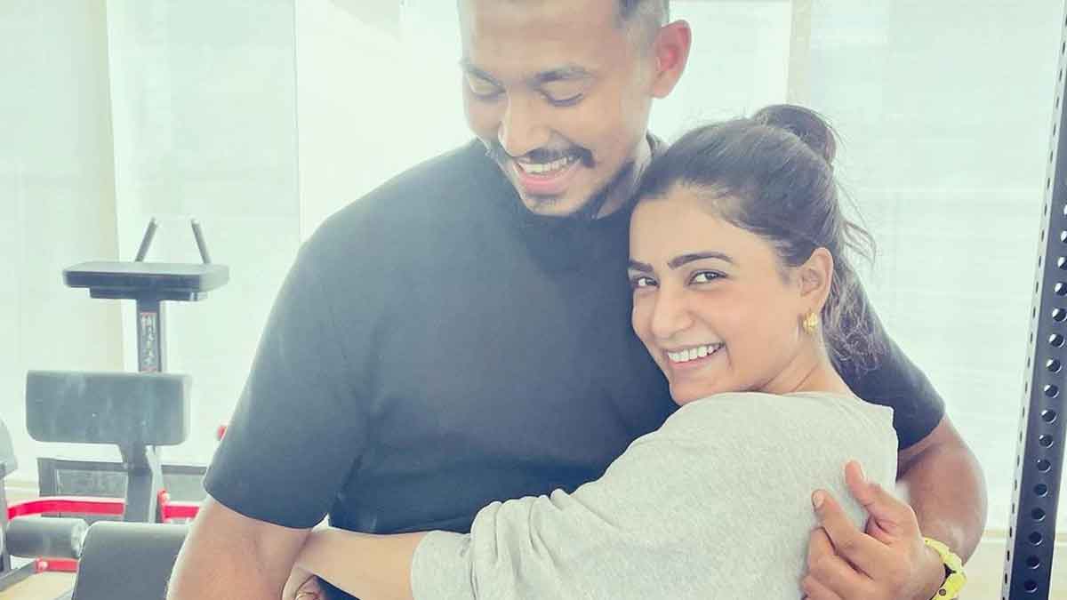 Samantha : సమంత ఎమోషనల్ పోస్ట్.. కష్టాలు, కన్నీళ్లు అంటూ.. Samantha emotional post about her fitness coach