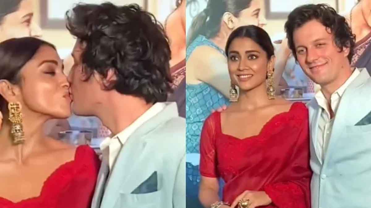 Shriya Saran : తన భర్తకు శ్రియ లిప్ లాక్ ఇవ్వడంపై ట్రోల్స్.. గట్టిగా ఇచ్చి పడేసిన క్యూట్ భామ.. Shriya Saran replied to trolls on her about recent incident