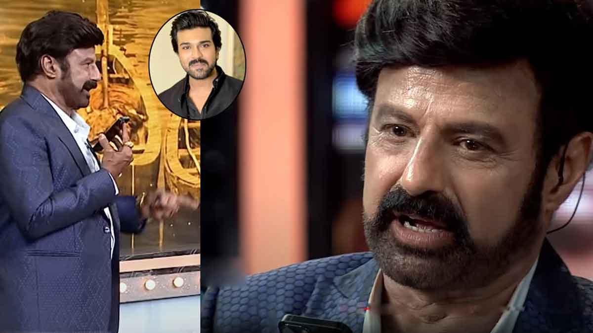 Unstoppable Show : పవన్ కళ్యాణ్ ముందే రామ్ చరణ్కి వార్నింగ్ ఇచ్చిన బాలకృష్ణ..! Unstoppable Show balakrishna given warning to ram charan