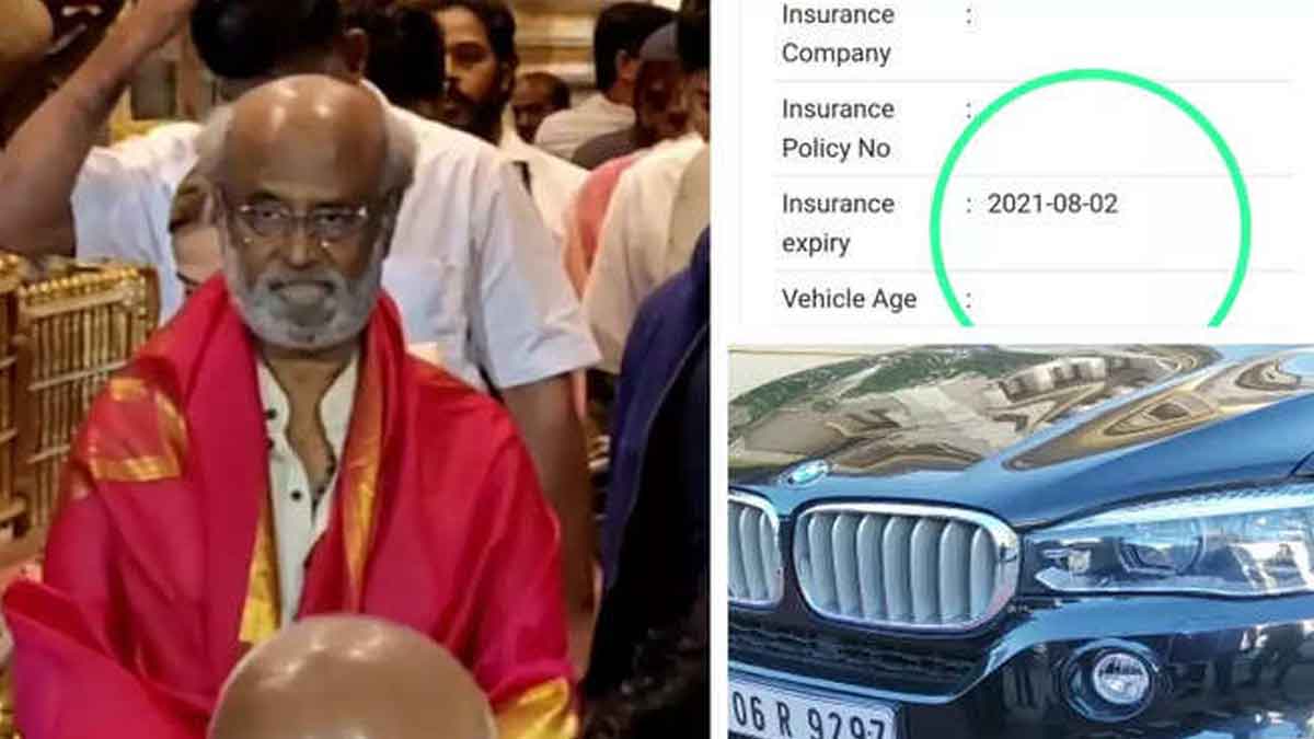 Rajinikanth getting trolled by netizen for his car insurance 