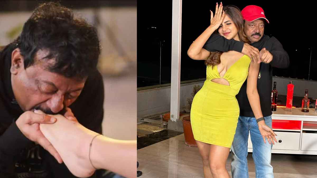 RGV Ashu Reddy : అషు రెడ్డి కాళ్లు నాకిన వర్మ.. ఇంతలా దిగజారిపోయాడేంటి..? RGV Ashu Reddy latest video viral netizen angry