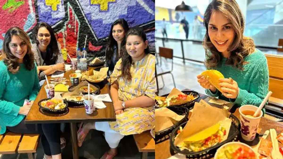 Upasana celebrated new year with friends 