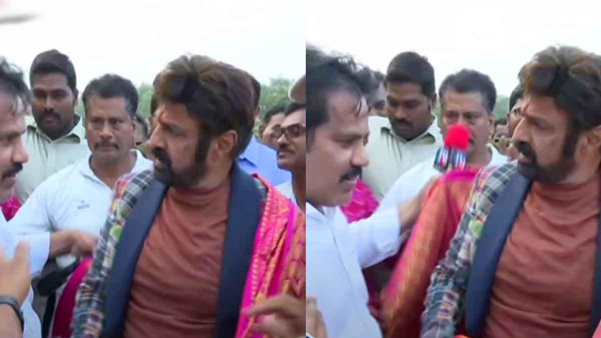 Balakrishna : శాలువా కప్పబోతే ఫ్యాన్స్ని కసురుకున్న బాలయ్య.. వీడియో వైరల్.. Balakrishna again got angry on fan viral video