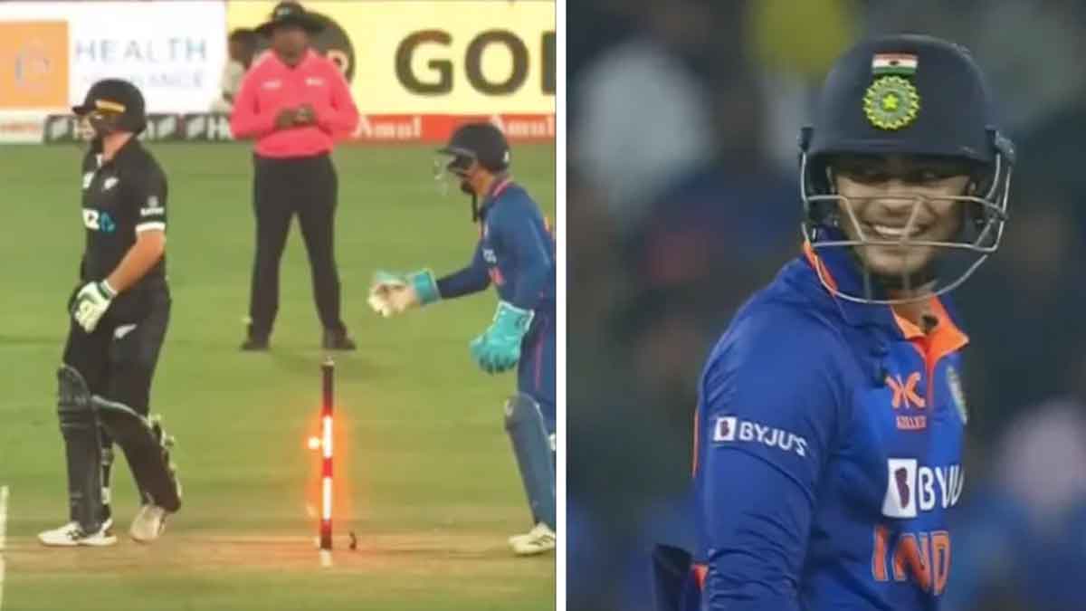 ishan kishan touched wickets just like tom latham 