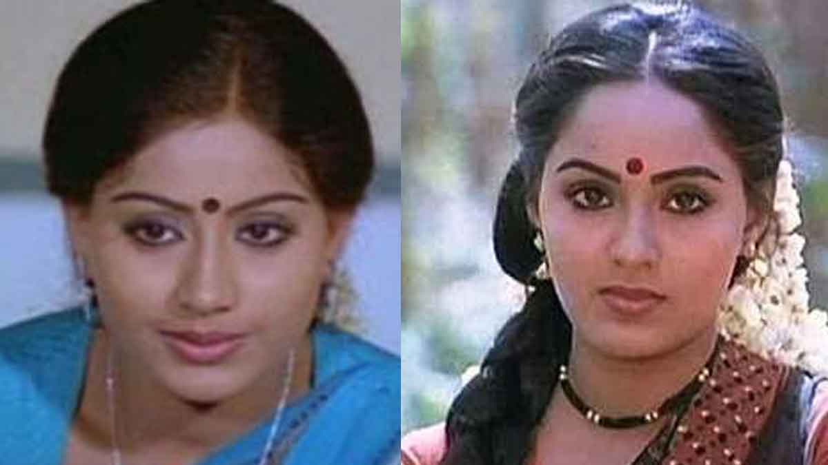 vijayashanti and radha competed each other once for movies 