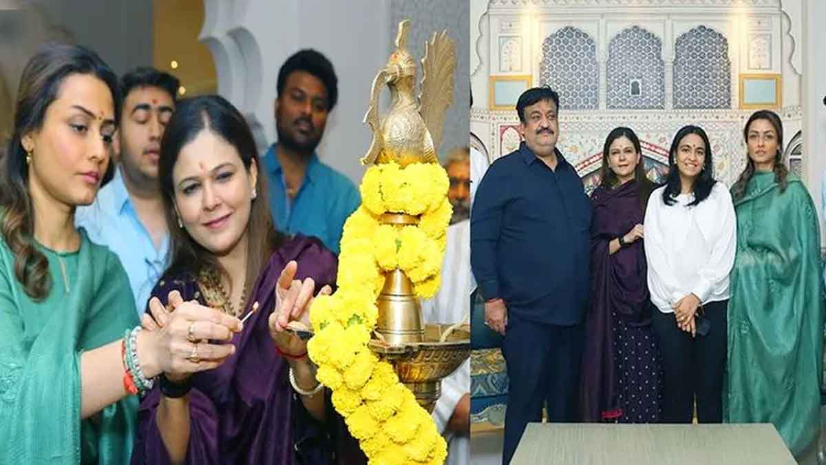 namrata shirodkar opened palace heights restaurant 