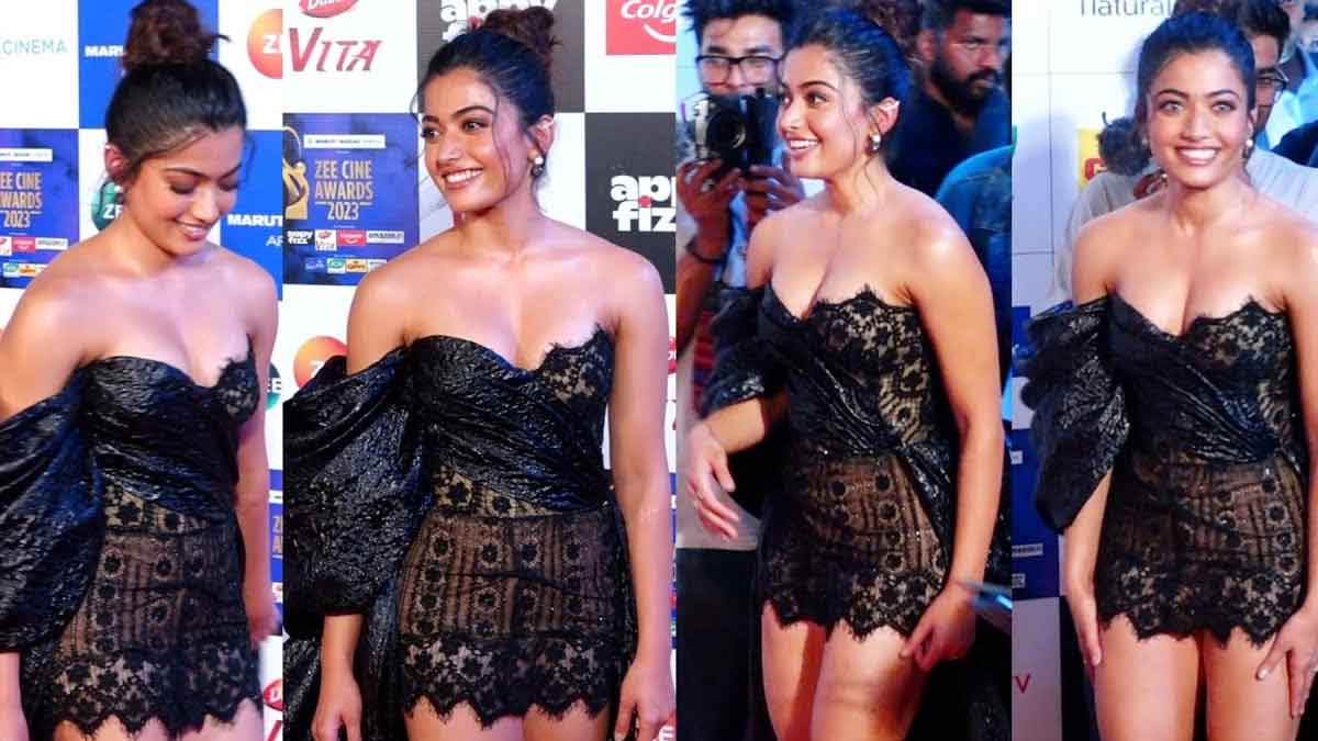 Rashmika Mandanna : ఇదేం డ్రెస్ బాబోయ్.. కిందా మీదా ఇంతలా చూపించాలా.. రష్మికపై నెటిజన్ల తీవ్ర ఆగ్రహం..! Rashmika Mandanna trolled by netizen for her latest black dress