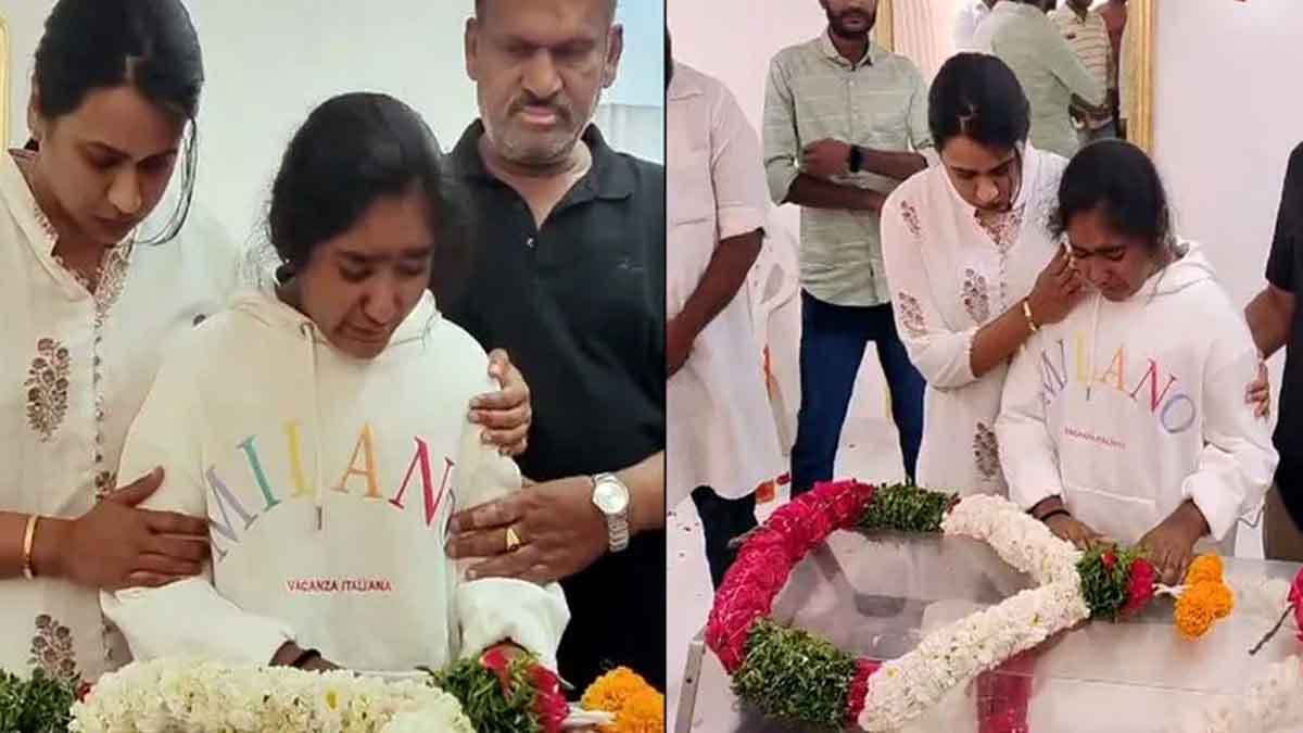 taraka ratna daughter cried for her father 