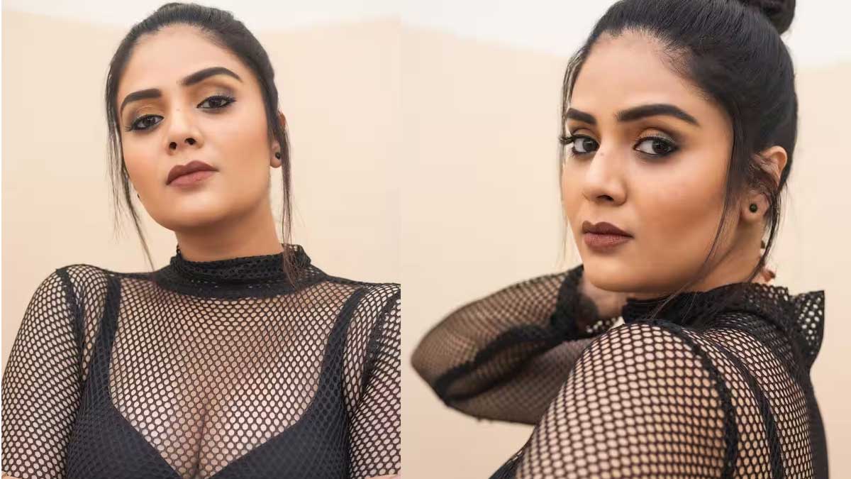 Sreemukhi : బాబోయ్ జాలి లాంటి డ్రెస్లో.. లోపల అందాలన్నీ బయటపెట్టేసిన శ్రీముఖి.. Sreemukhi latest black color dress photos viral