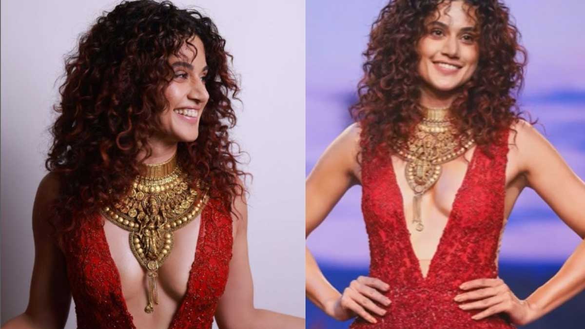 Taapsee : ఇంత ఛండాలమైన పని చేశావేంటి తాప్సీ.. నెటిజన్ల తీవ్ర ఆగ్రహం..! Taapsee being trolled by netizen for her jewelry