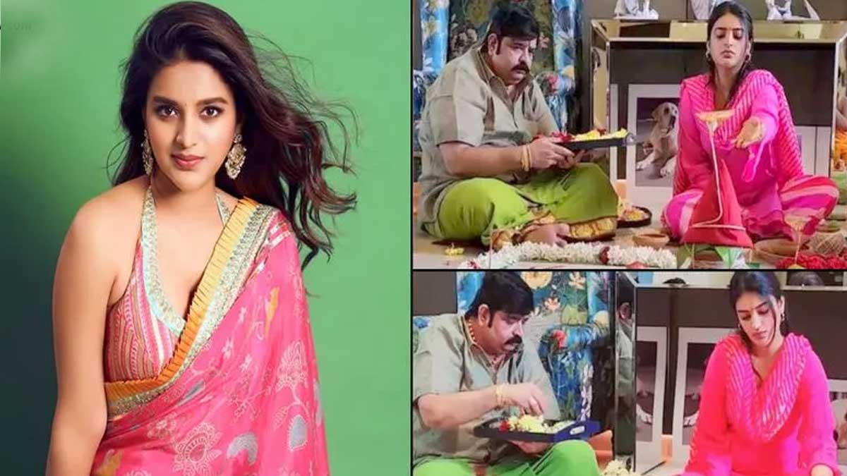 Nidhi Agerwal : వేణు స్వామితో పూజలు చేయించుకుంటున్న నిధి అగర్వాల్.. ఏంటి సంగతి..? Nidhi Agerwal doing puja with venu swamy viral video