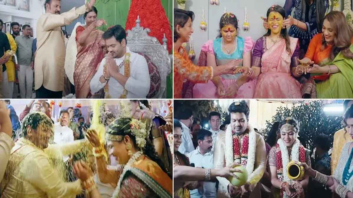 Manchu Manoj Wedding Video : మంచు మనోజ్ పెళ్లి వీడియోకి అదిరిపోయే రెస్పాన్స్.. విష్ణుకి ఒకే ఫ్రేమ్ కేటాయించారుగా..! Manchu Manoj Wedding Video viral on social media