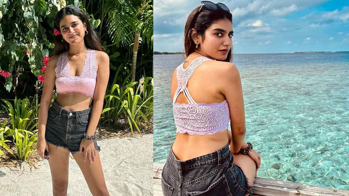 Priya Prakash Varrier maldives vacation photos 
