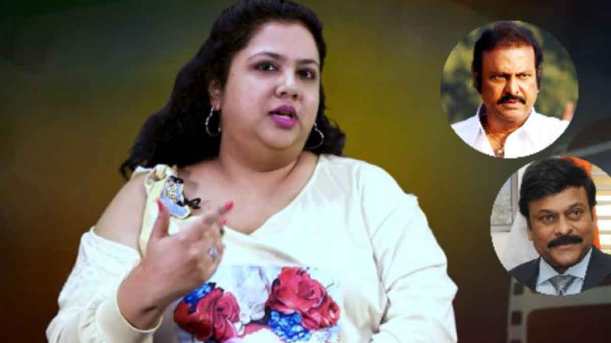 Shreshta sensational comments on chiranjeeevi and mohan babu 