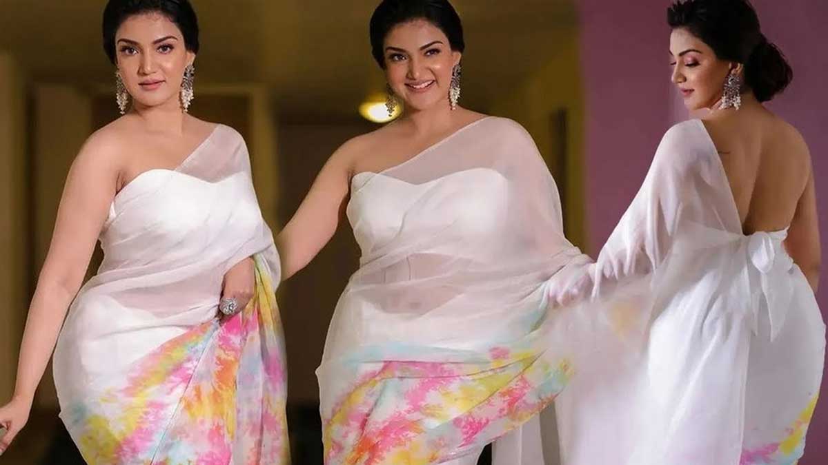 Honey Rose : వైట్ శారీలో రసగుల్లలా కనిపిస్తూ మత్తెక్కిస్తున్న ముద్దుగుమ్మ Honey Rose in white saree latest video viral
