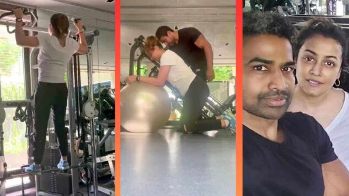 Namrata Shirodkar gym training session video viral 