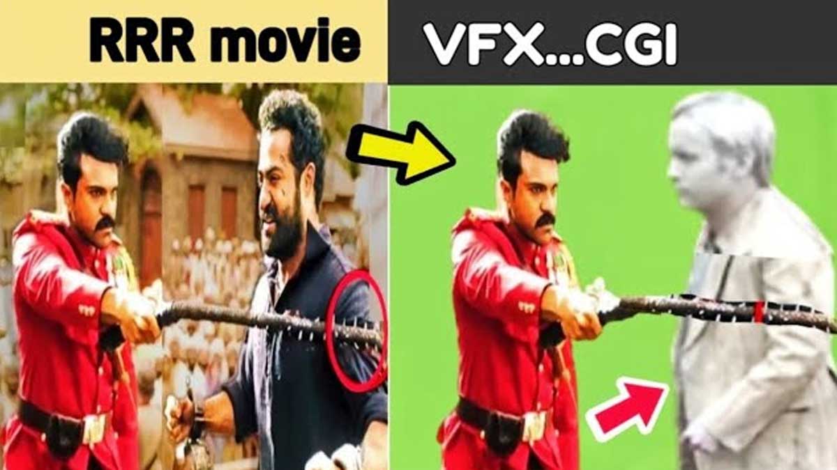 RRR Movie VFX : ఎన్టీఆర్ని ఆ సీన్లో చరణ్ కొట్టనేలేదా.. వామ్మో గ్రాఫిక్స్తో మాయ చేశారు కదా..! RRR Movie VFX how the scenes were made