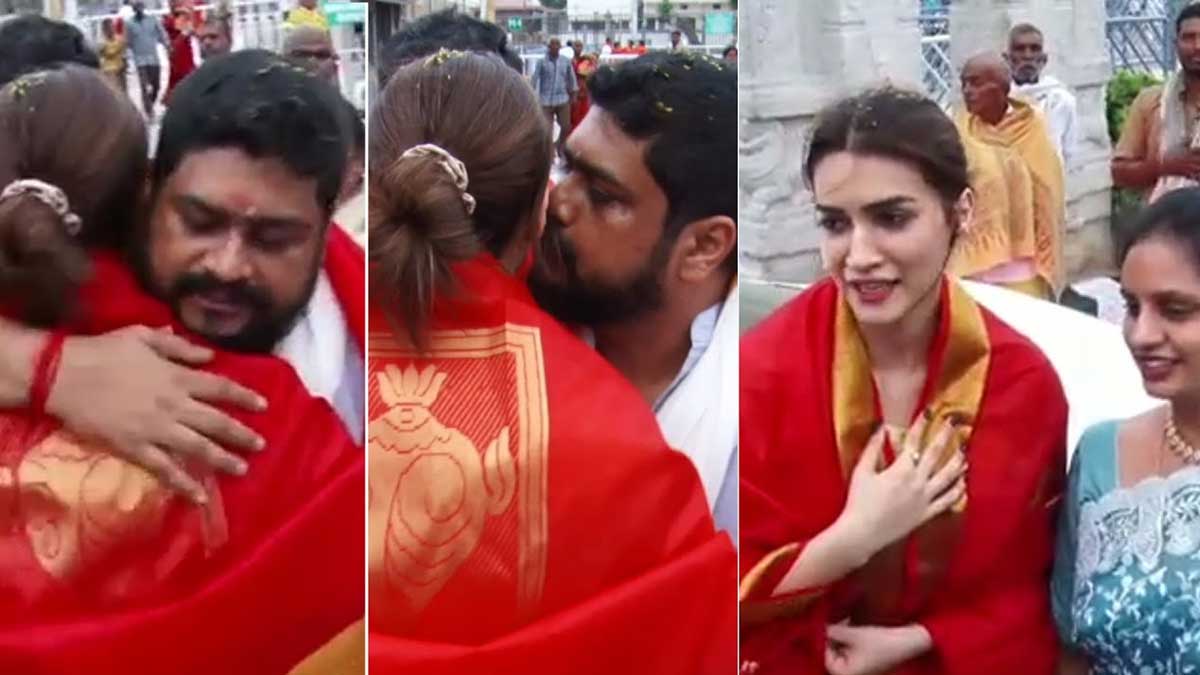 Kriti Sanon and om raut visited tirumala 