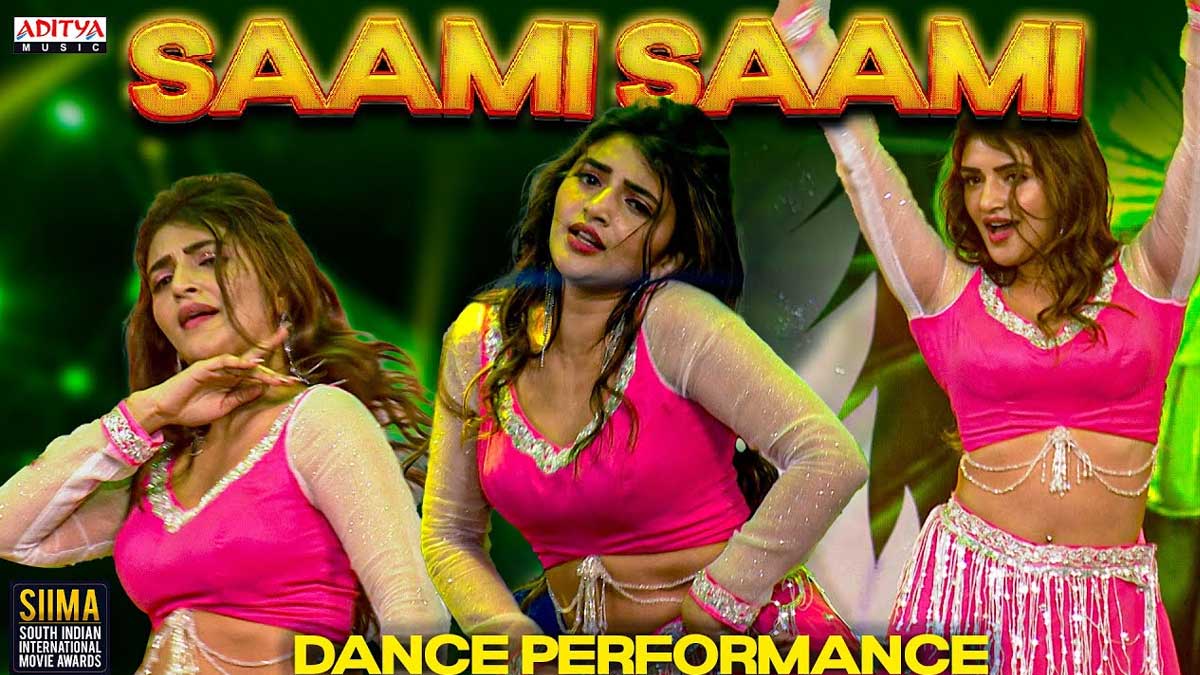 Sreeleela dance at siima awards video viral 