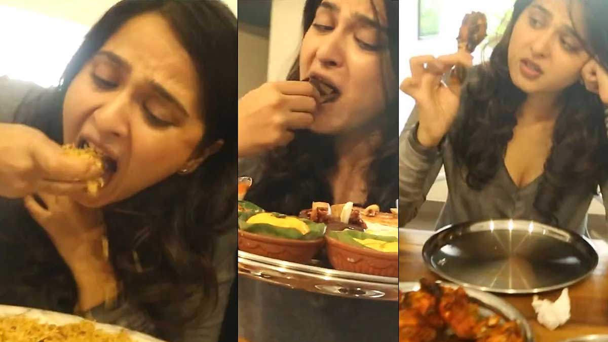 Anushka Shetty : చాలా రోజుల తరువాత మళ్లీ బయట కనిపించిన అనుష్క.. ఎలా మారిందో చూడండి..! Anushka Shetty taking food latest video viral