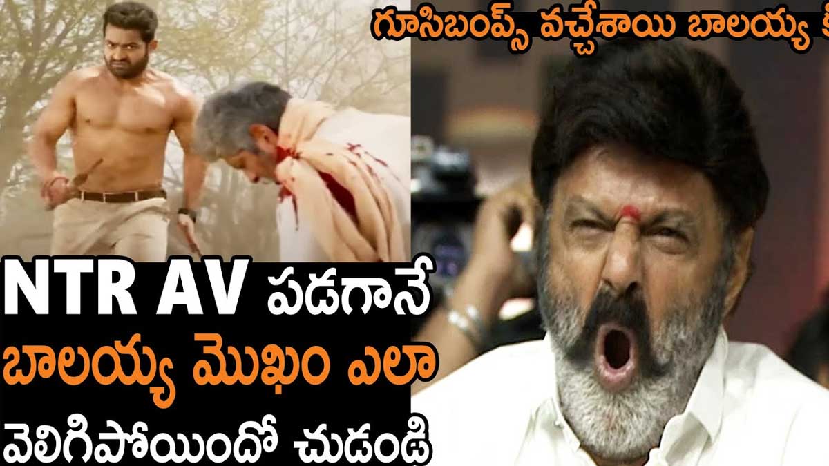 Balakrishna : ఎన్టీఆర్ ఏవీ చూసిన బాలకృష్ణ.. రియాక్షన్ ఏంటంటే..? Balakrishna saw jr ntr av during movie program