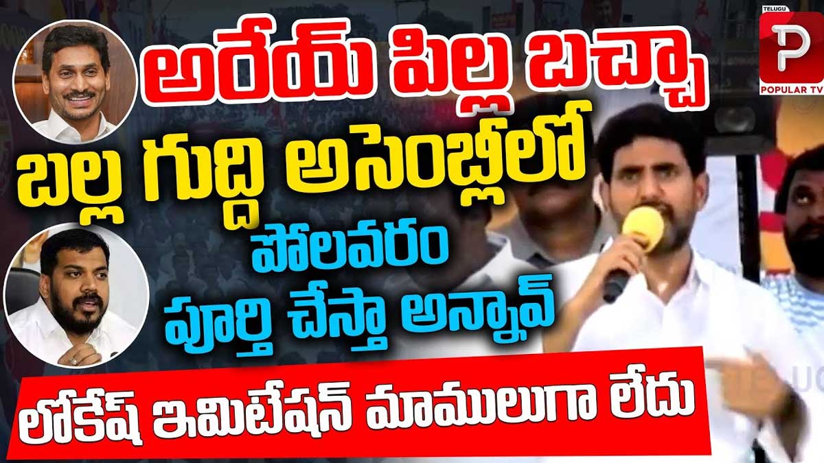 Nara Lokesh : అనిల్ కుమార్ను ఇమిటేట్ చేసిన నారా లోకేష్.. మామూలుగా లేదుగా..! Nara Lokesh strong reply to anil kumar yadav
