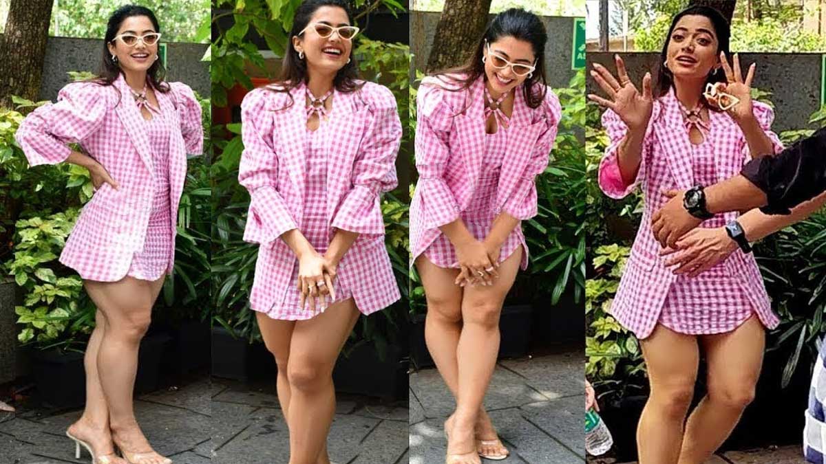 Rashmika Mandanna : కురచ దుస్తులలో చాలా ఇబ్బందులు పడ్డ రష్మిక.. ట్రోల్స్ జరుగుతున్నా తగ్గనంటున్న కన్నడ భామ.. Rashmika Mandanna again trolled by netizen for her dressing