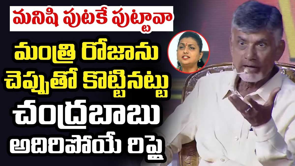 Chandra Babu strong counter to roja 