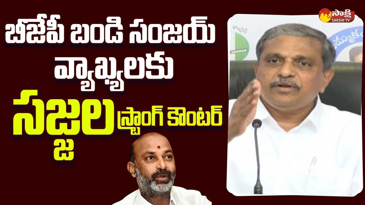Sajjala Ramakrishna Reddy strong counter to bandi sanjay 