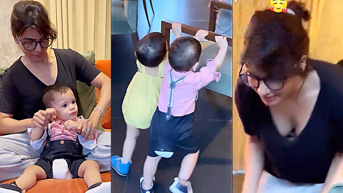 Samantha playing with children who are they 