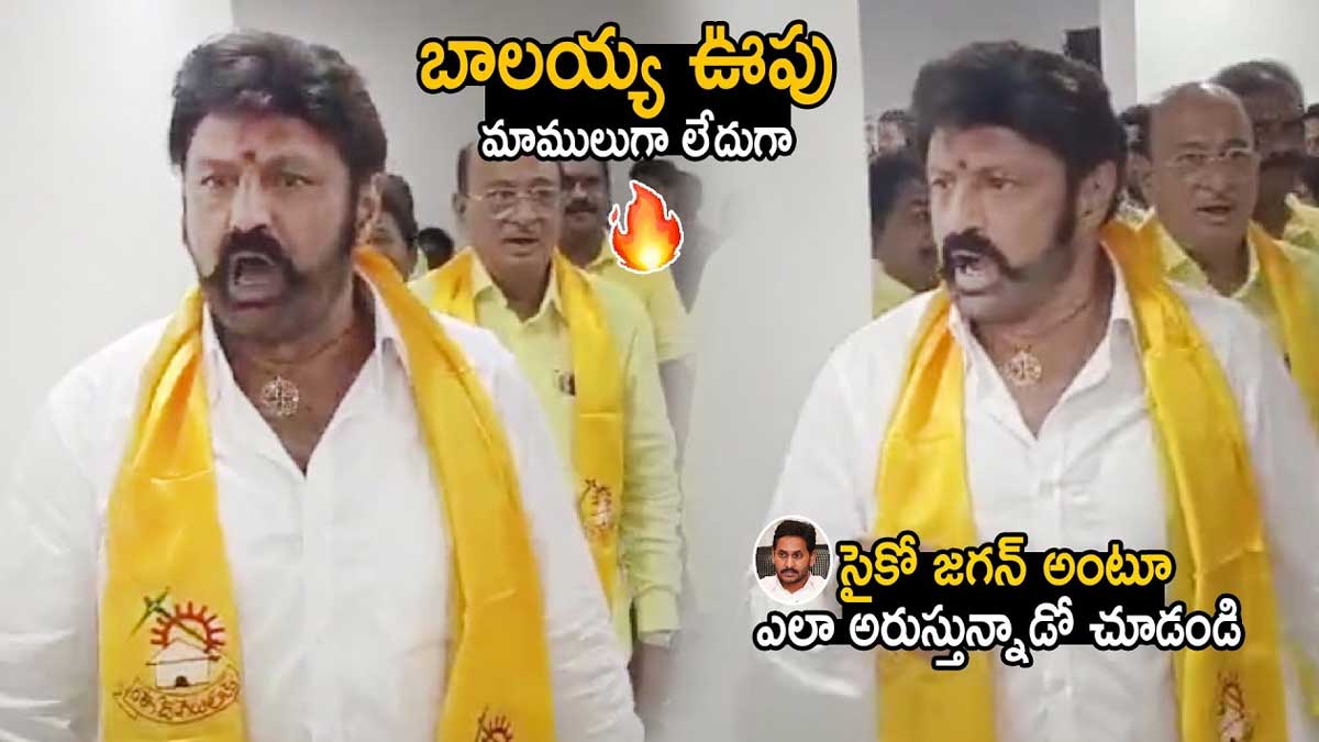 Balakrishna comments on cm ys jagan in assembly lobby 