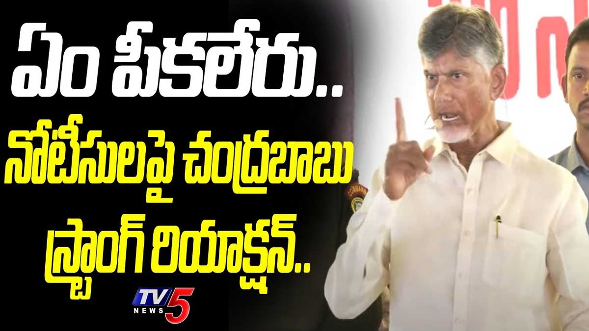 Chandra Babu responded on it notices 