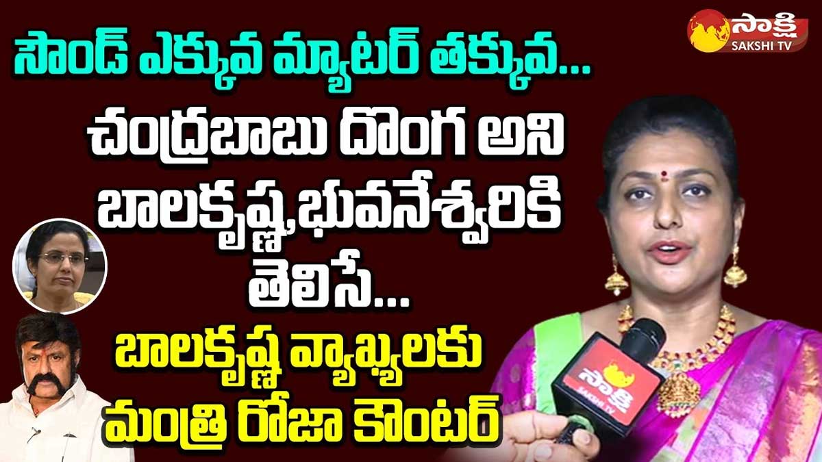 Roja strong comments on balakrishna 