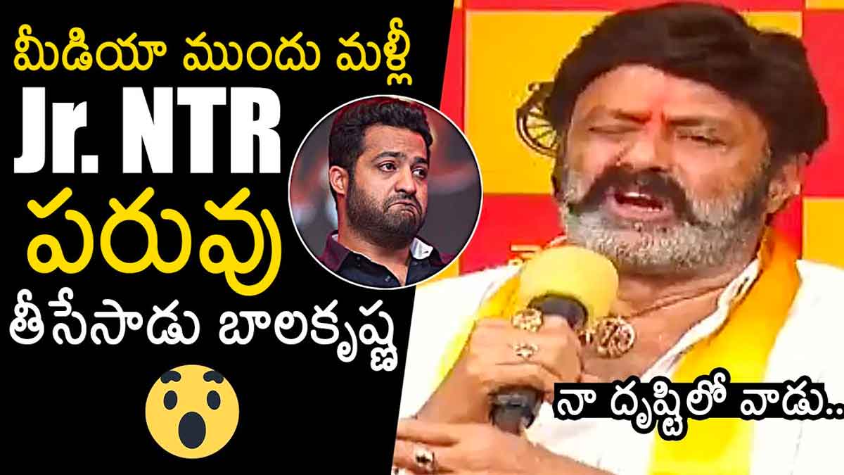 Balakrishna : మీడియా ముందు ఎన్టీఆర్ పరువు తీసిన బాలయ్య.. అలా అనేశాడేంటి..! Balakrishna sensational comments on jr ntr