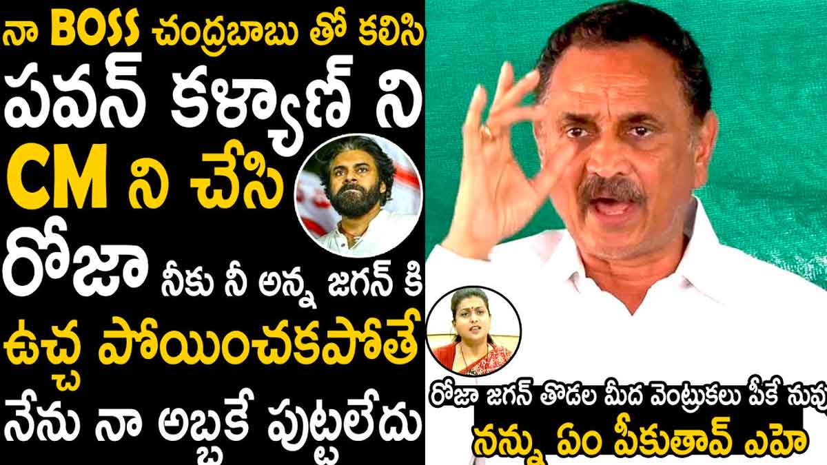 Bandaru Satyanarayana : మా బాస్ని అన్యాయంగా అరెస్ట్ చేశారు.. పవన్ని సీఎం చేసి రోజా, జగన్కి చుక్కలు చూపిస్తాం..! Bandaru Satyanarayana again commented on roja and cm ys jagan