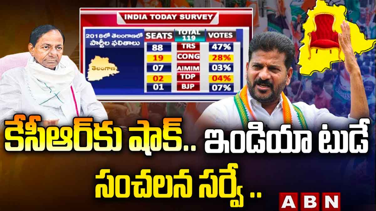 CM KCR soon will get surprise about his party india today survey 