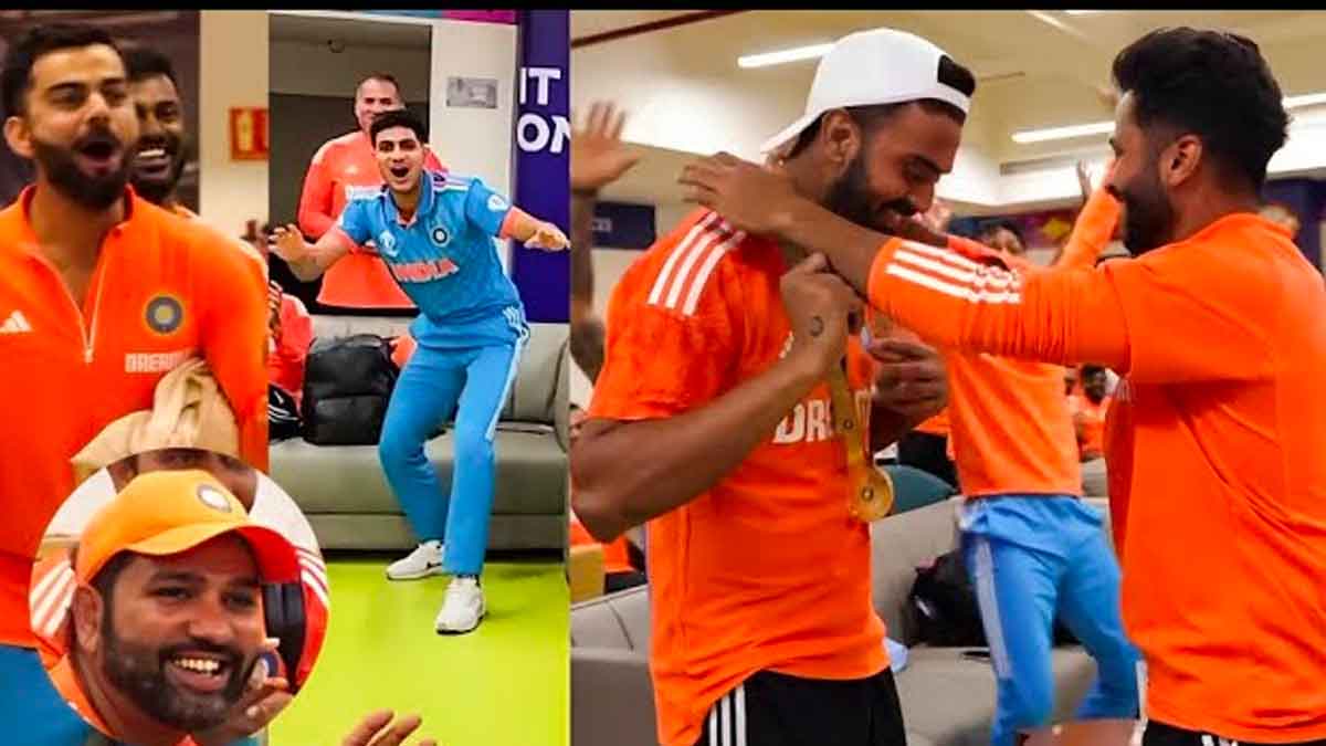 kl rahul and virat kohli fun in dressing room 