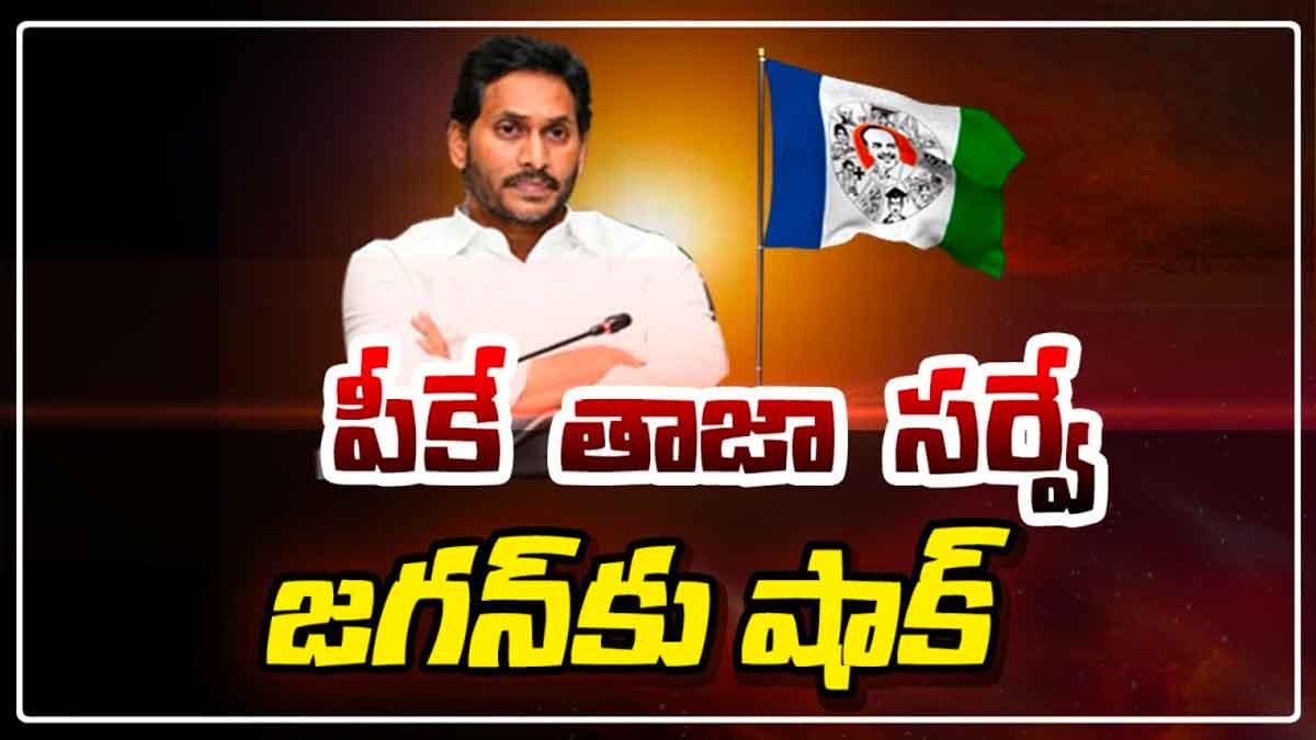 PK Survey : పీకే సర్వే.. జగన్కి పెద్ద షాక్.. నిరాశలో వైసీపీ నాయకులు..? latest PK Survey about ap what it says