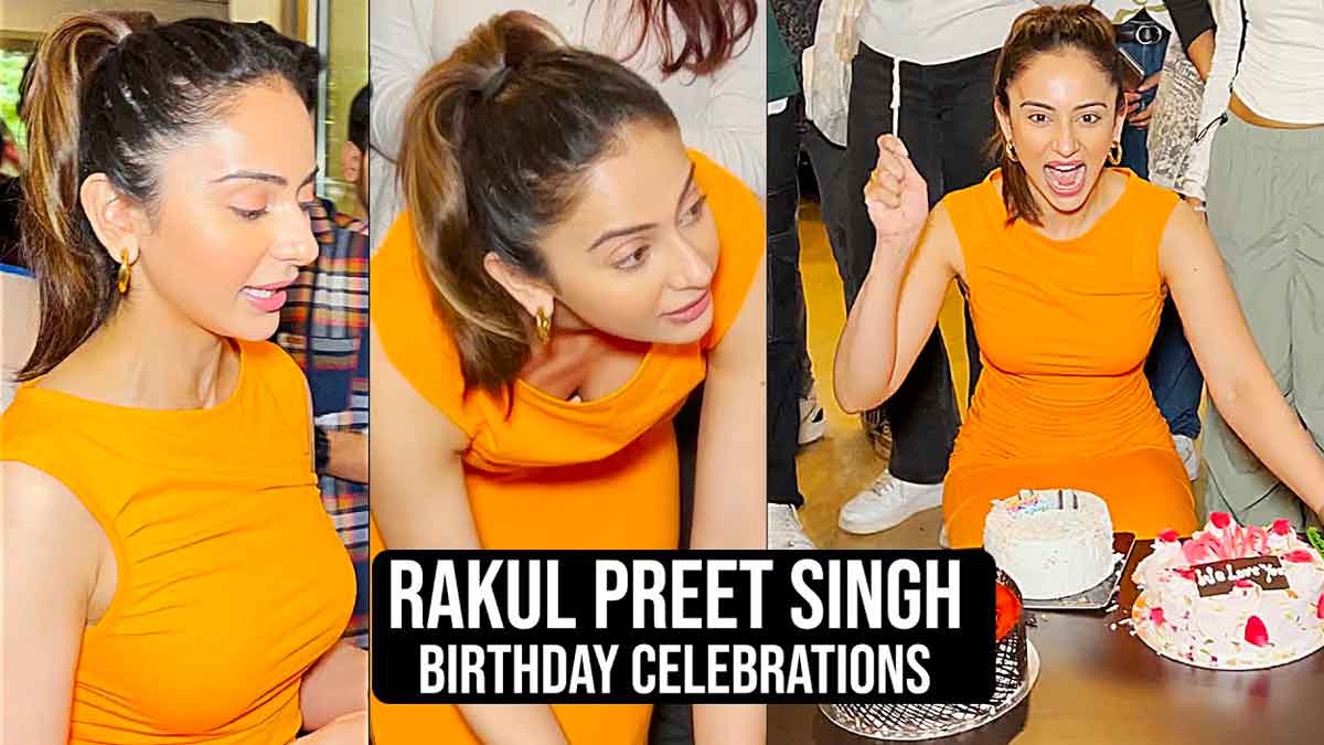 Rakul Preet Singh : రకుల్ ప్రీత్ సింగ్ బర్త్ డే సెలబ్రేషన్స్ ఓ రేంజ్లో.. పిక్స్, వీడియోలు వైరల్.. Rakul Preet Singh birth day celebrations video viral