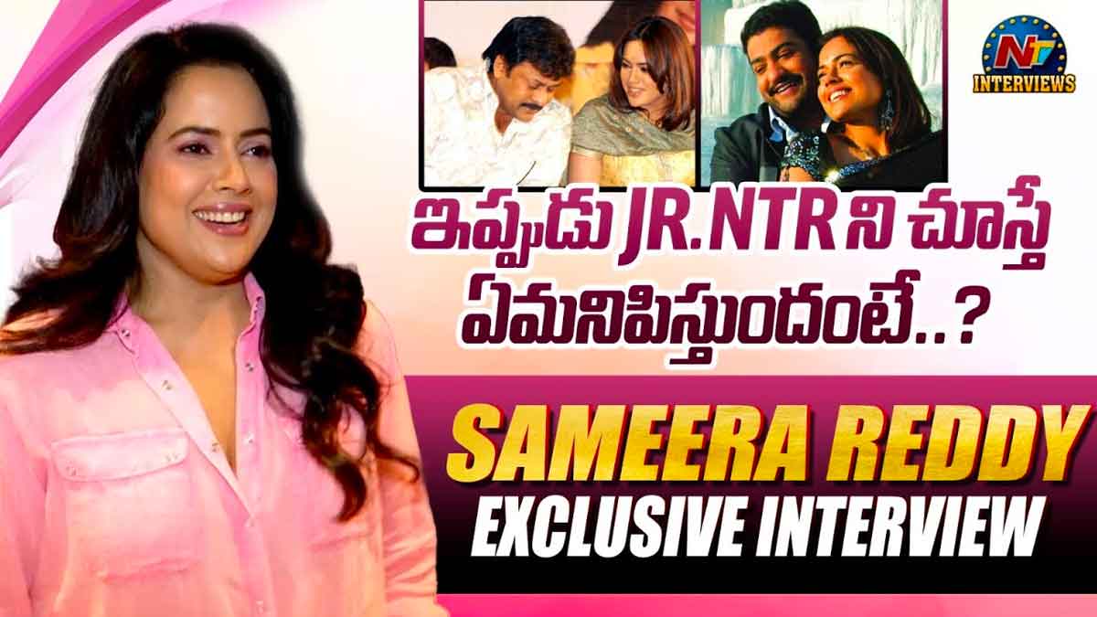 Sameera Reddy : ఎన్టీఆర్ గురించి ఆసక్తికరమైన విషయాలను చెప్పిన సమీరా రెడ్డి..! Sameera Reddy interesting comments on jr ntr