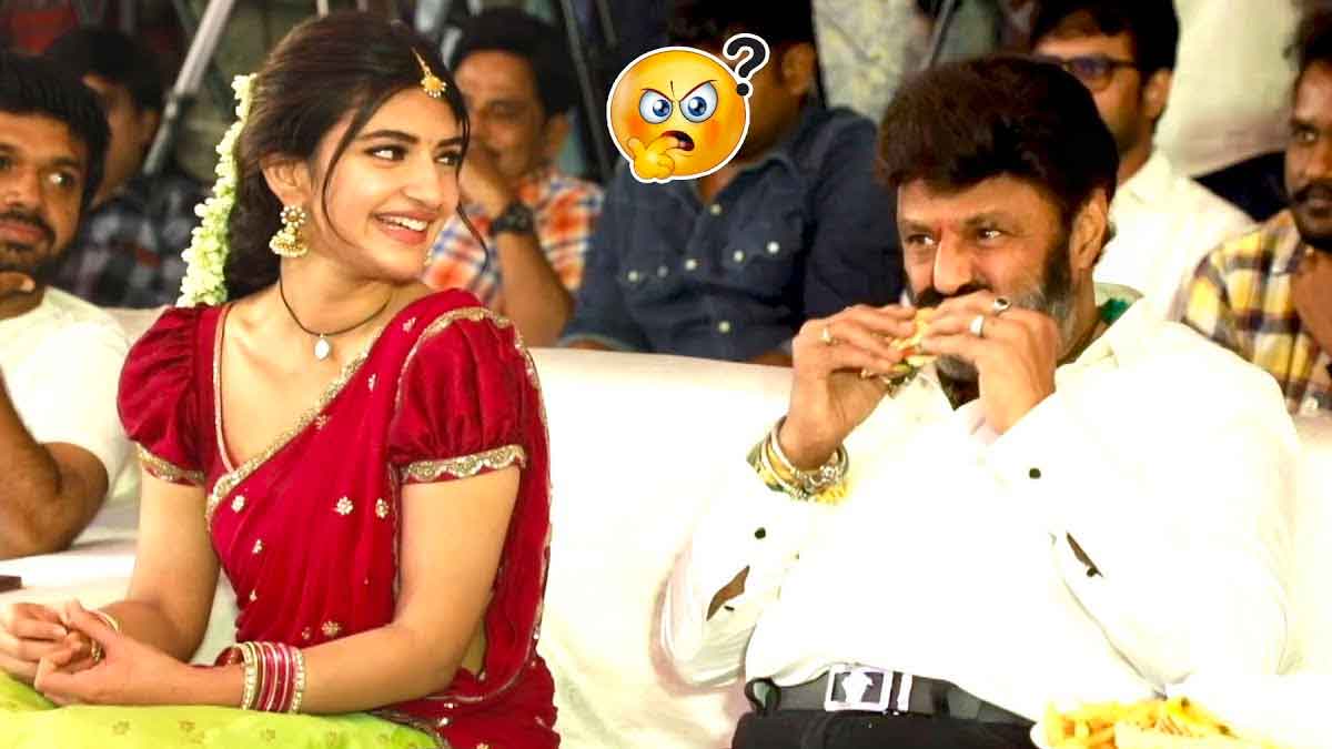 Sreeleela : బాలయ్య తింటుంటే శ్రీలీల ఎక్స్ప్రెషన్ మరోలా ఉందిగా..! Sreeleela reaction at balakrishna taking food
