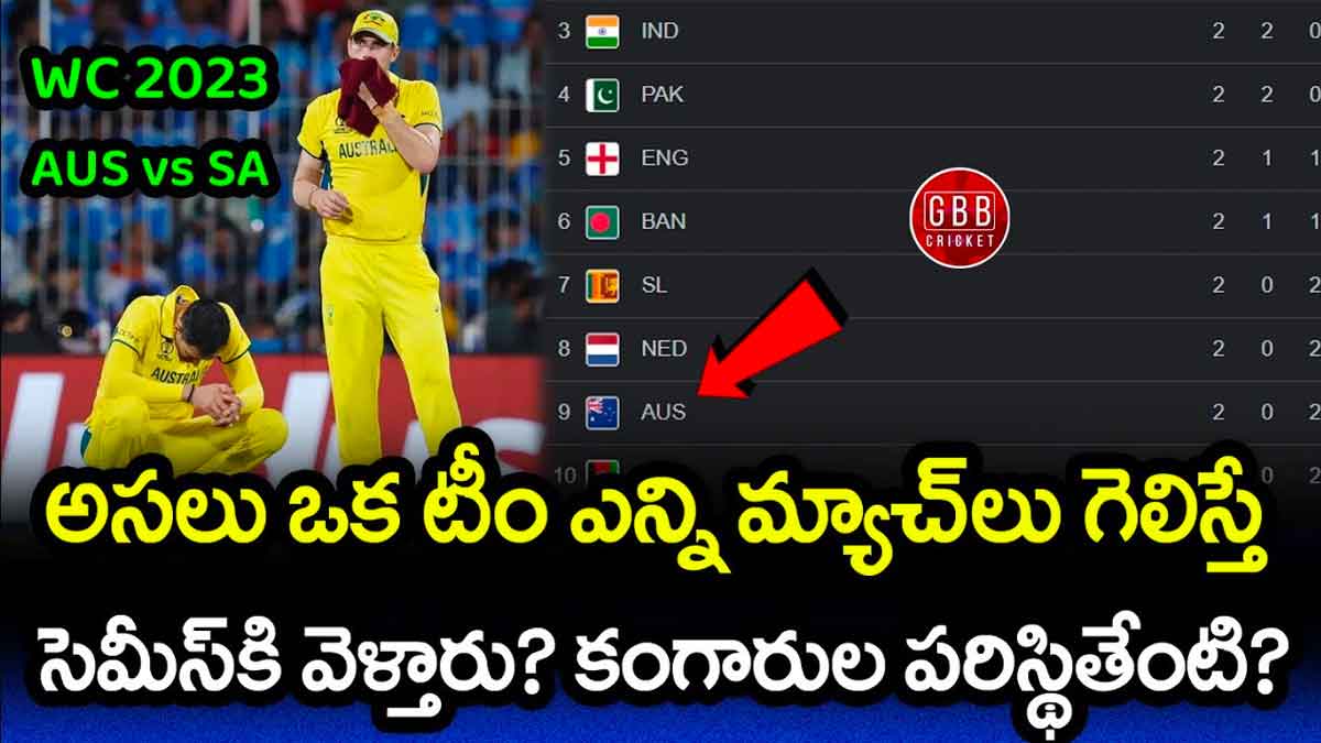 ICC World Cup 2023 : వరల్డ్ కప్ సెమీస్ బెర్త్ కన్ఫాం కావాలంటే ఎలా.. ఏయే జట్లు సెమీస్ లో తలపడతాయి..! ICC World Cup 2023 how many wins needed for semi finals