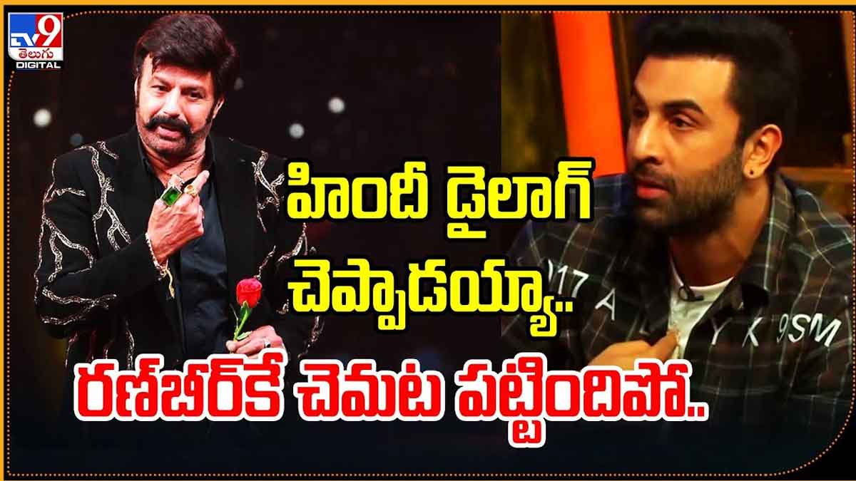 Balakrishna : బాలయ్య నోట హిందీ డైలాగ్.. రణ్బీర్ కపూర్ షాకయ్యాడుగా.. Balakrishna told hindi movie dialogue ranbir kapoor surprised