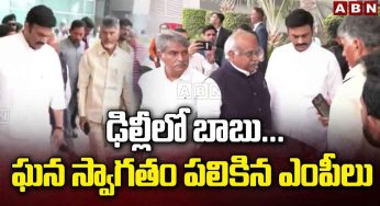 Chandra Babu : ఢిల్లీలో ప్ర‌త్య‌క్ష‌మైన చంద్ర‌బాబు.. ఆయ‌న‌కు ఘ‌న‌స్వాగ‌తం ప‌లికిన ఎంపీలు..